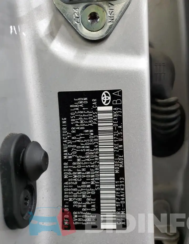 5YFBURHE2HP664383 Photo# 12