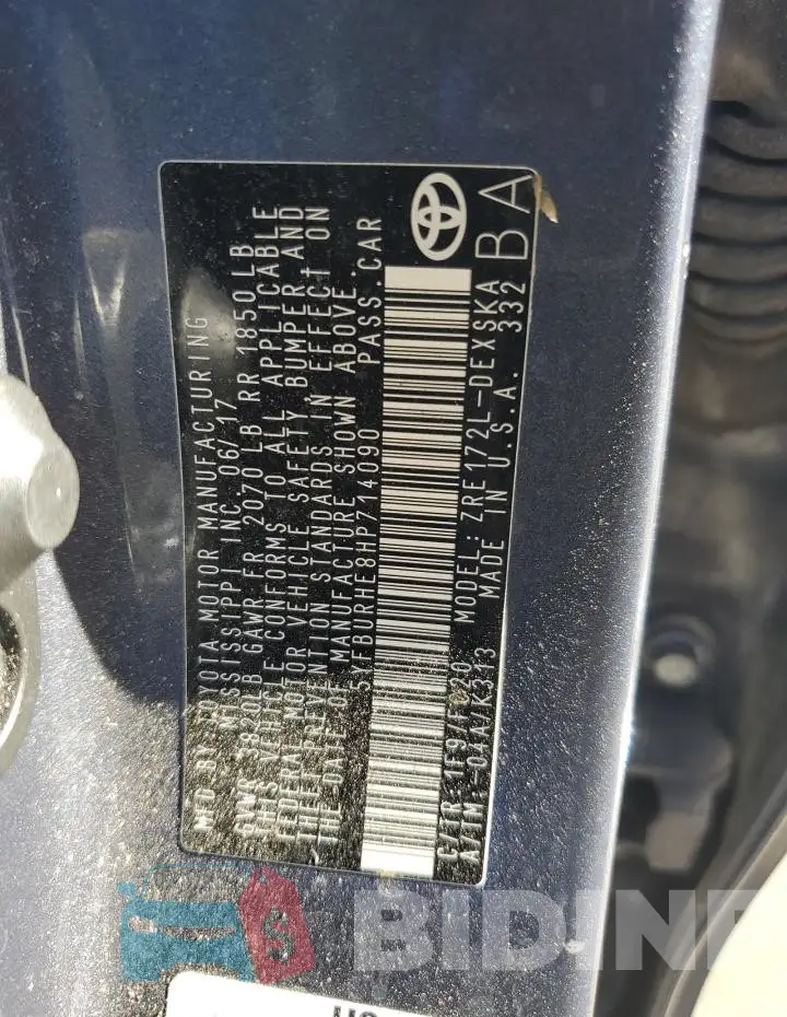 5YFBURHE8HP714090 Photo# 12