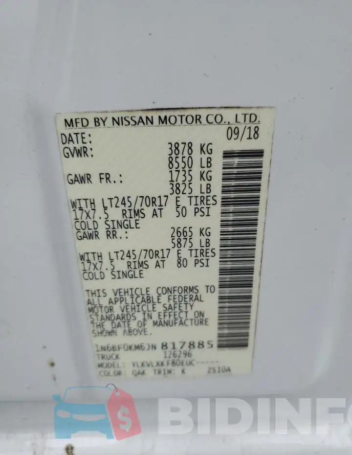1N6BF0KM6JN817885 Photo# 14