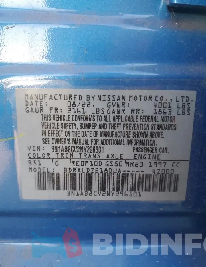 3N1AB8CV2NY296501 Photo# 12