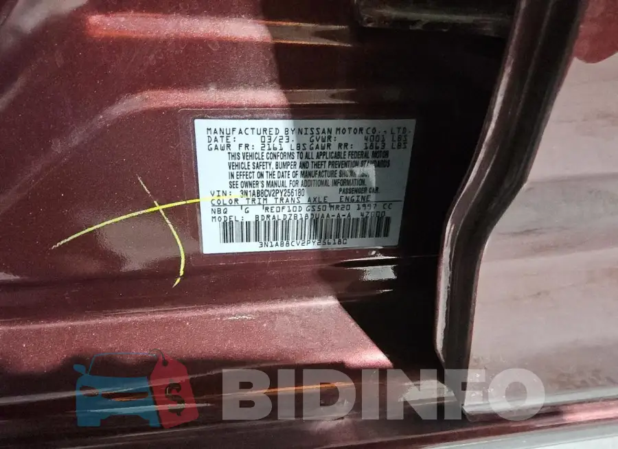 3N1AB8CV2PY256180 Photo# 12