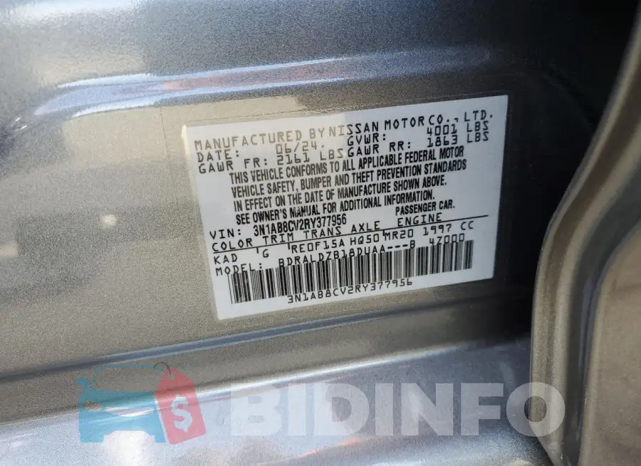 3N1AB8CV2RY377956 Photo# 12