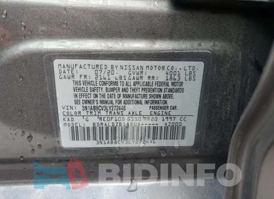 3N1AB8CV3LY272446 Photo# 13