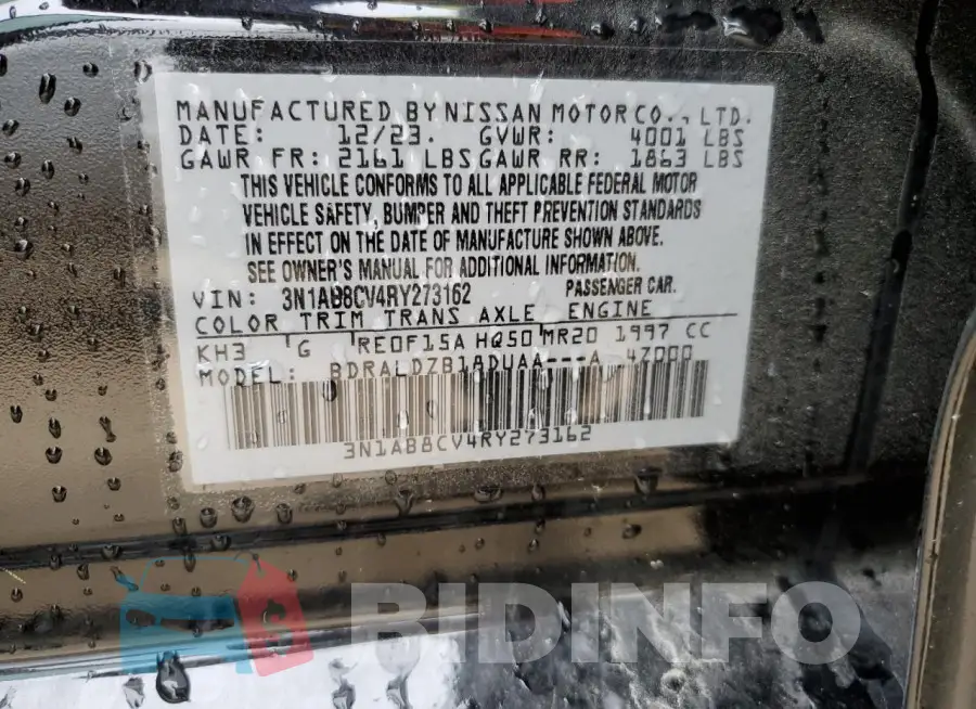 3N1AB8CV4RY273162 Photo# 12