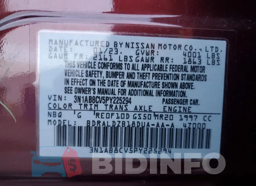 3N1AB8CV5PY225294 Photo# 13