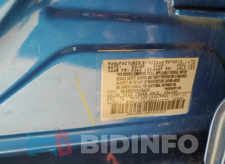 3N1AB8CVXNY254013 Photo# 12
