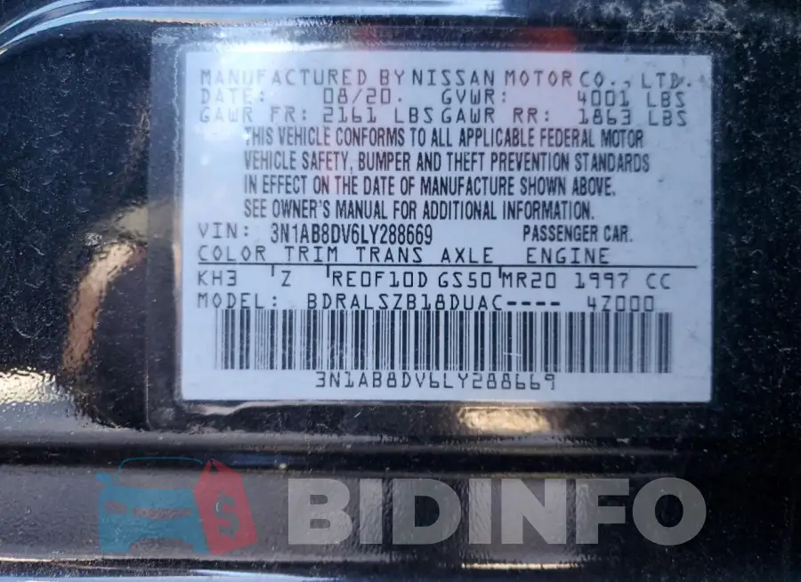 3N1AB8DV6LY288669 Photo# 13