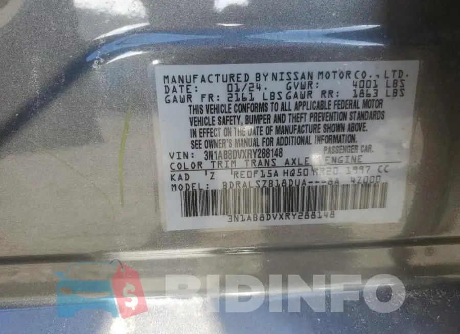 3N1AB8DVXRY288148 Photo# 13