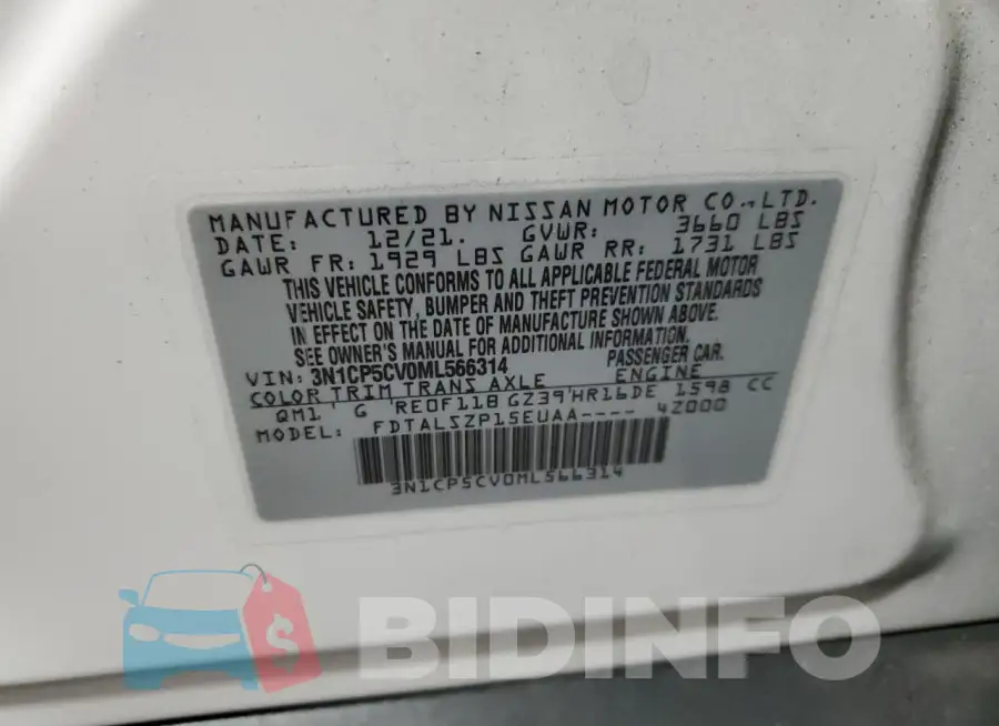 3N1CP5CV0ML566314 Photo# 13