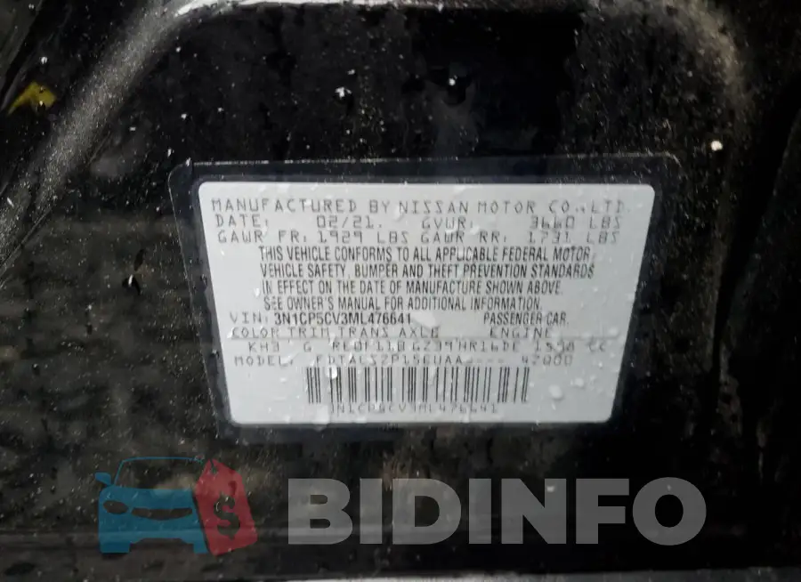 3N1CP5CV3ML476641 Photo# 12