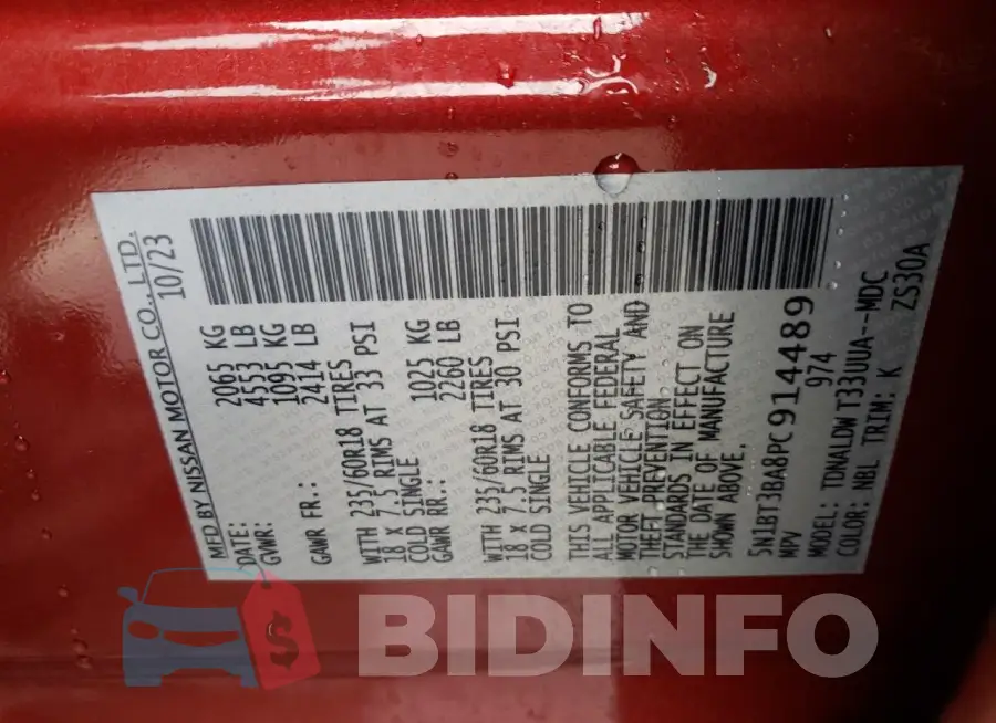 5N1BT3BA8PC914489 Photo# 14