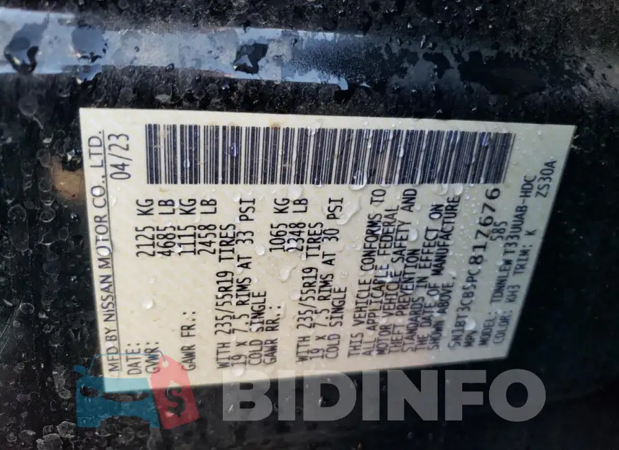 5N1BT3CB5PC817676 Photo# 13