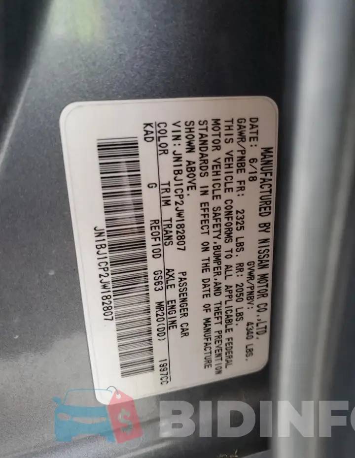 JN1BJ1CP2JW182807 Photo# 13