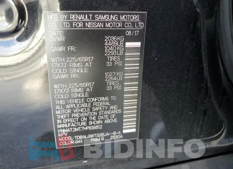 KNMAT2MT7HP616812 Photo# 13