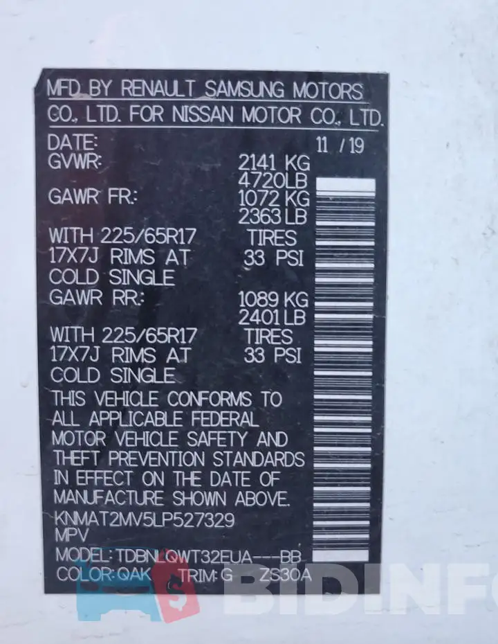 KNMAT2MV5LP527329 Photo# 14