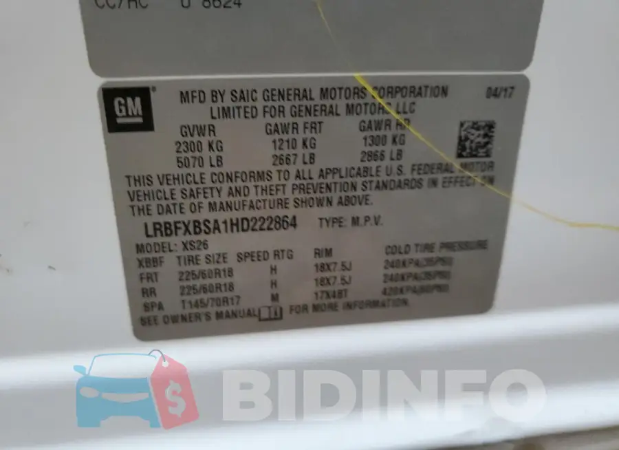 LRBFXBSA1HD222864 Photo# 13