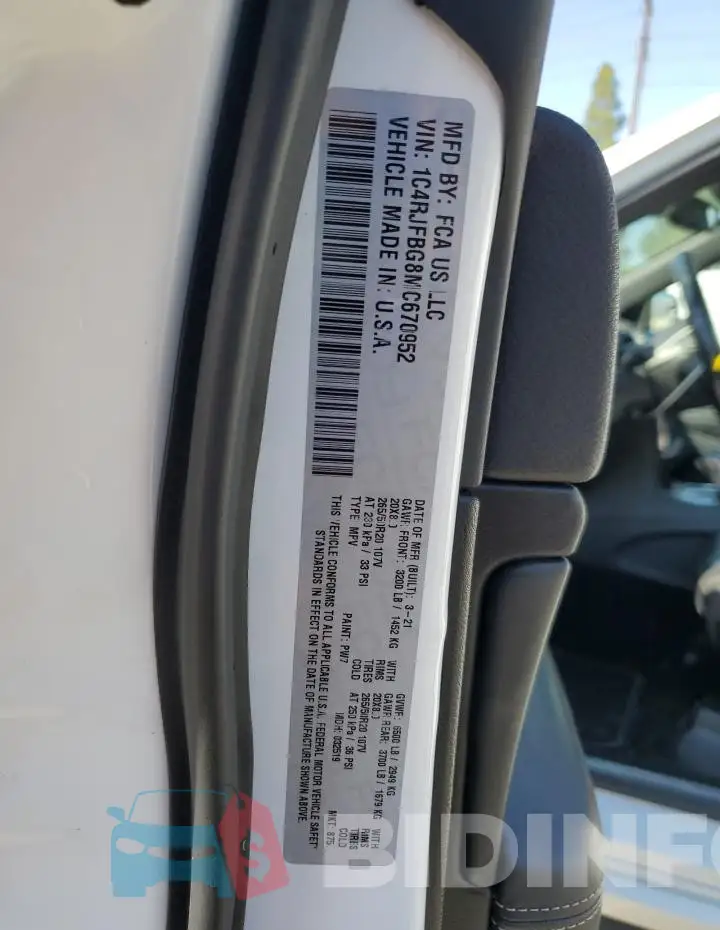 1C4RJFBG8MC670952 Photo# 12