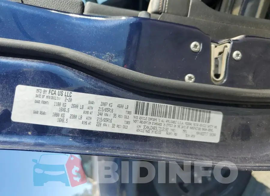 3C4NJDAB3LT212182 Photo# 14