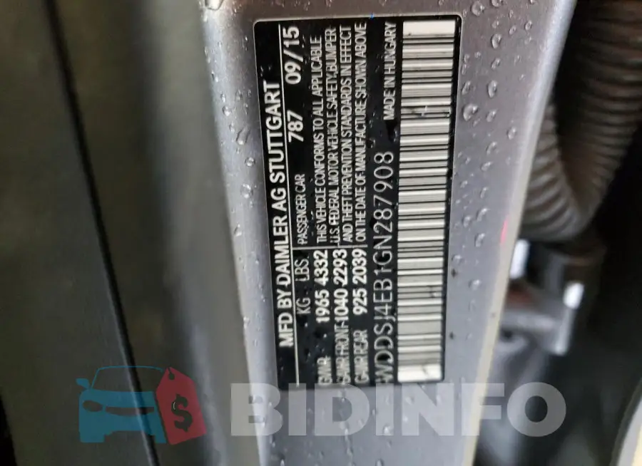 WDDSJ4EB1GN287908 Photo# 13