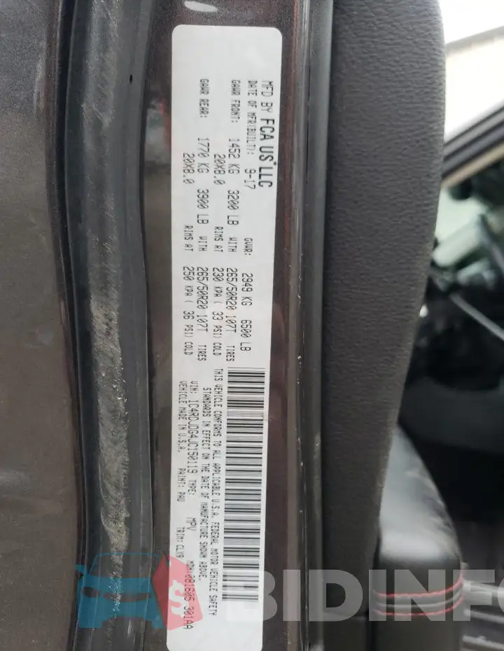 1C4RDJDG4JC150119 Photo# 14