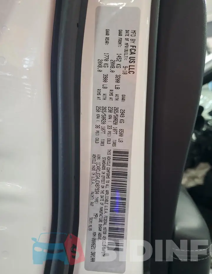 1C4RDJEG4JC497934 Photo# 13
