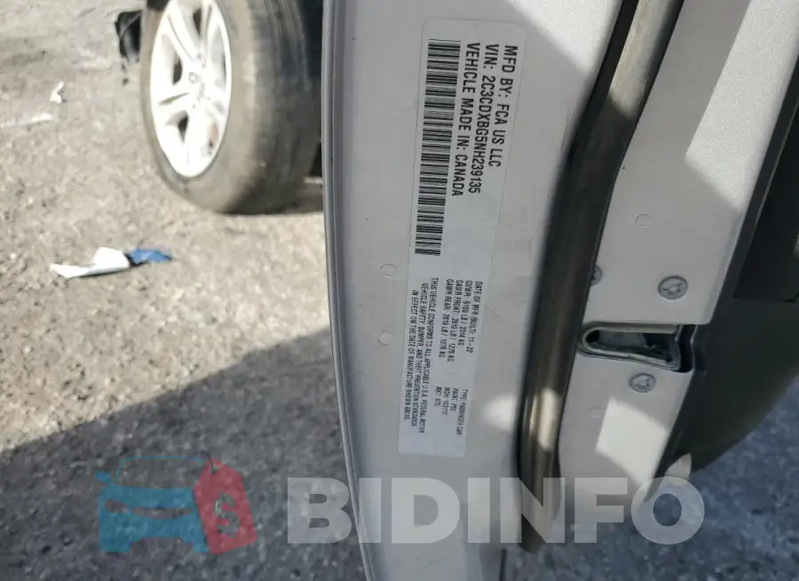 2C3CDXBG5NH239135 Photo# 13
