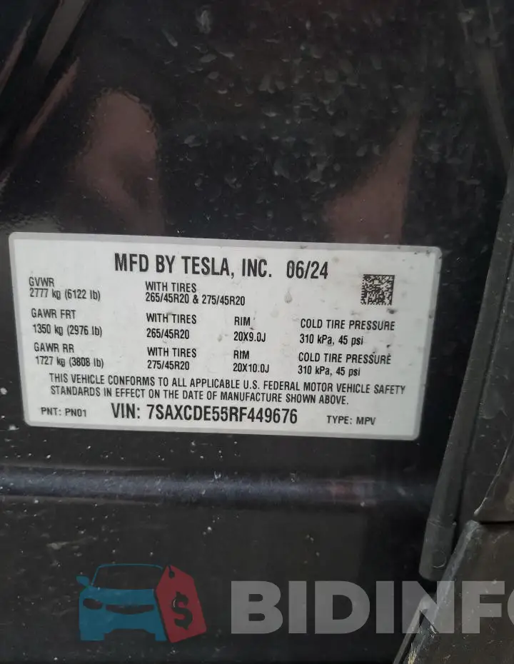 7SAXCDE55RF449676 Photo# 13