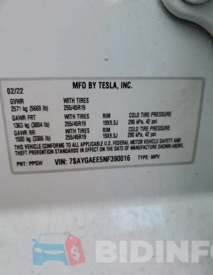 7SAYGAEE5NF390016 Photo# 12
