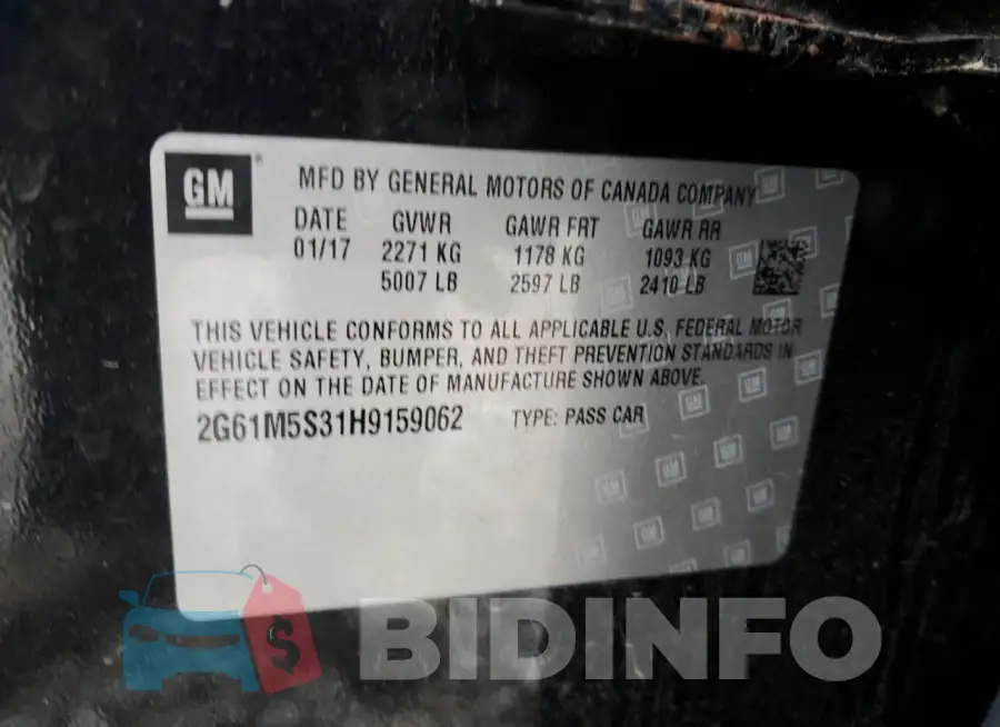 2G61M5S31H9159062 Photo# 12