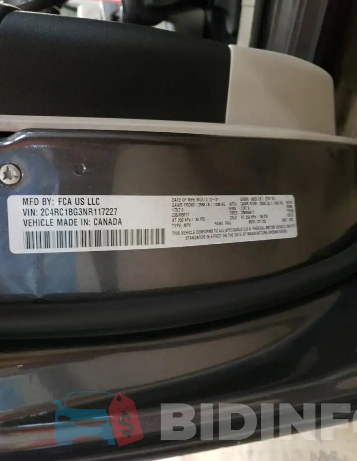 2C4RC1BG3NR117227 Photo# 13