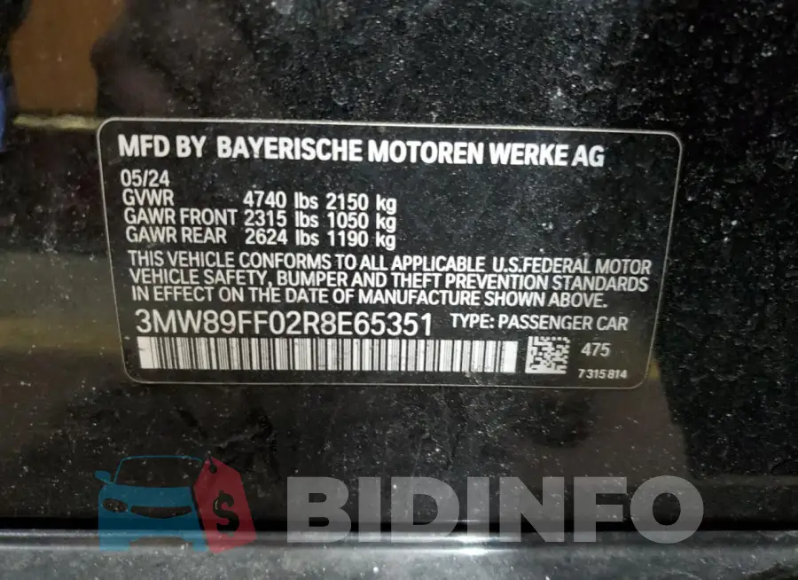 3MW89FF02R8E65351 Photo# 12