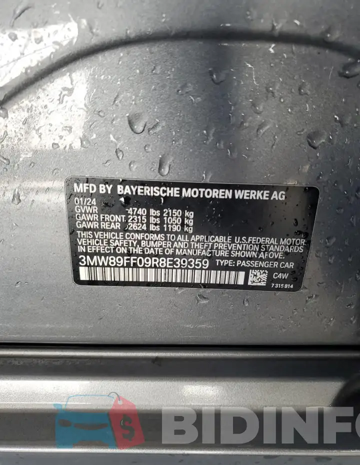 3MW89FF09R8E39359 Photo# 13