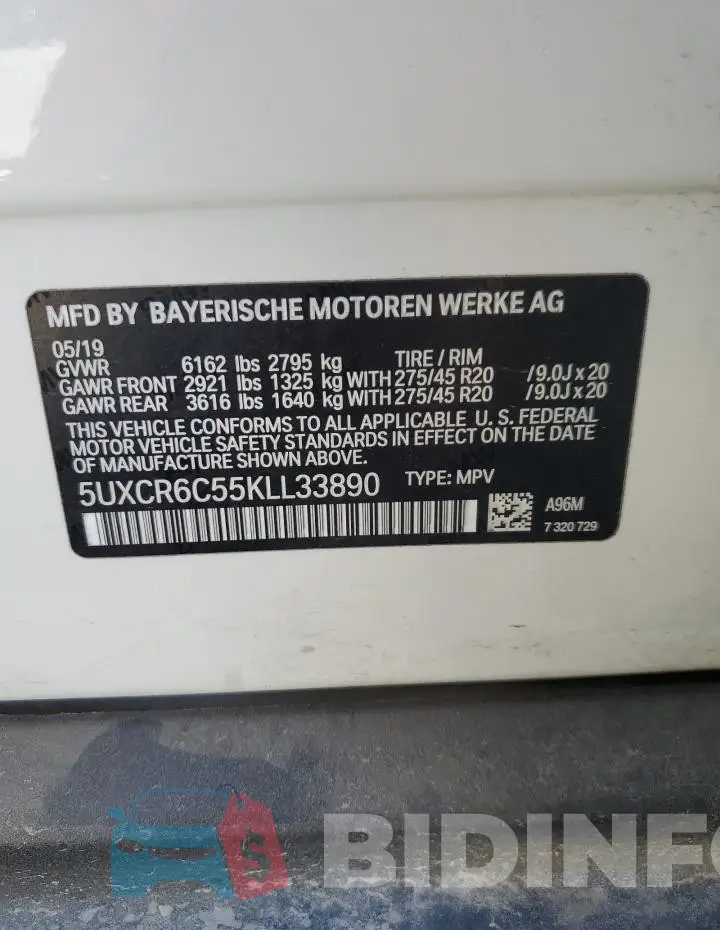 5UXCR6C55KLL33890 Photo# 13