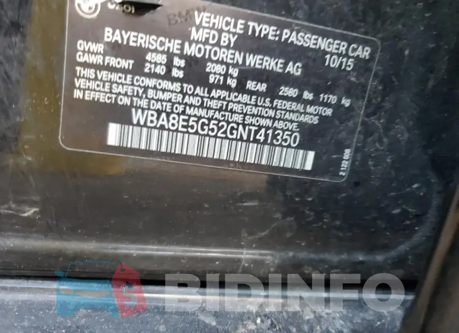 WBA8E5G52GNT41350 Photo# 12