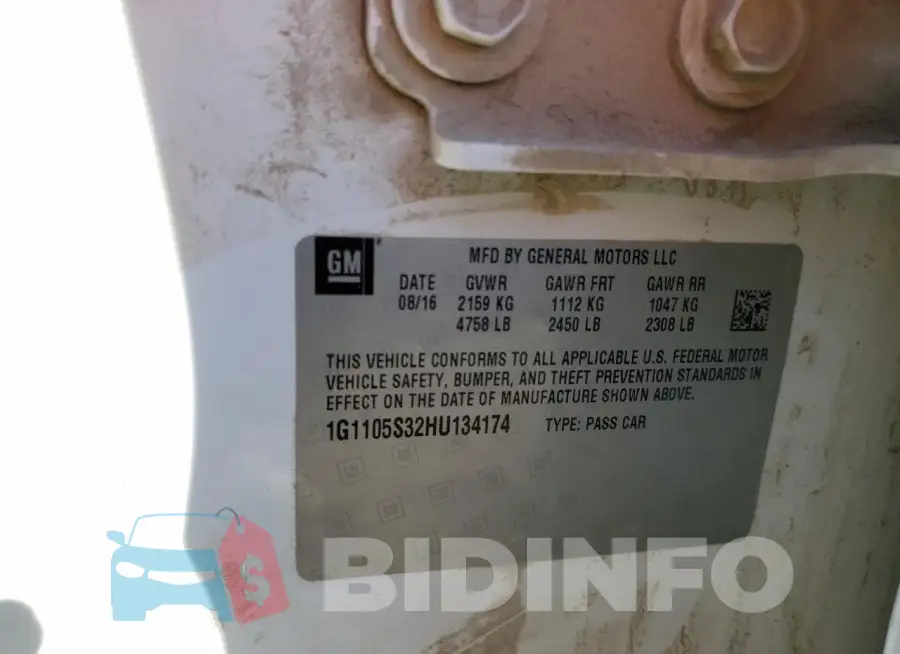 1G1105S32HU134174 Photo# 12