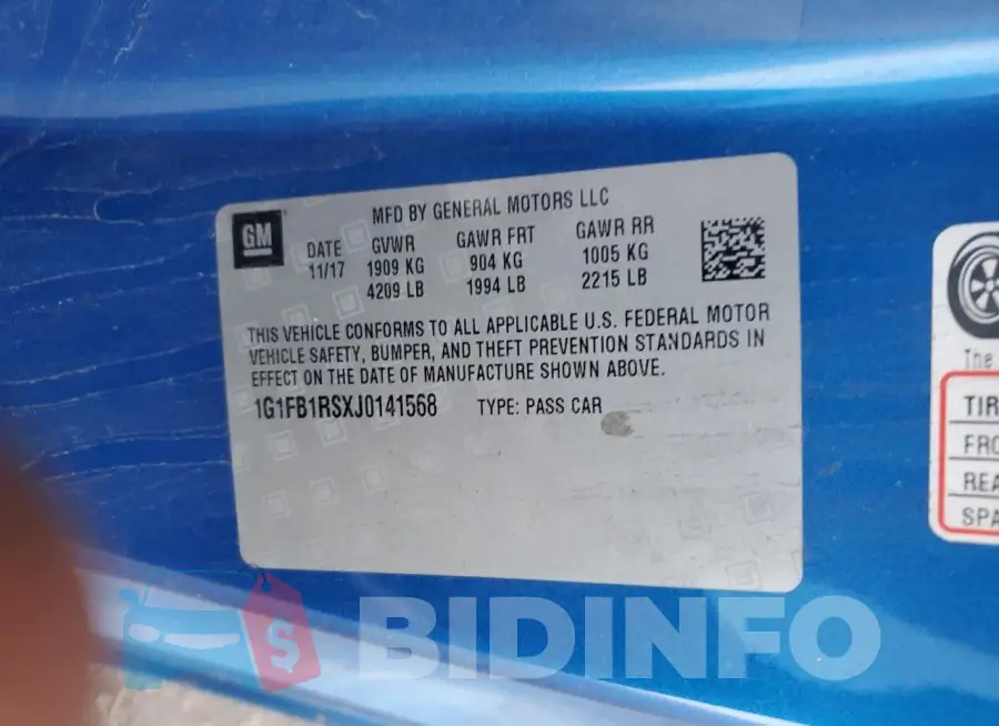 1G1FB1RSXJ0141568 Photo# 12