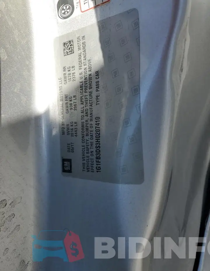 1G1FB3DS3H0207410 Photo# 12