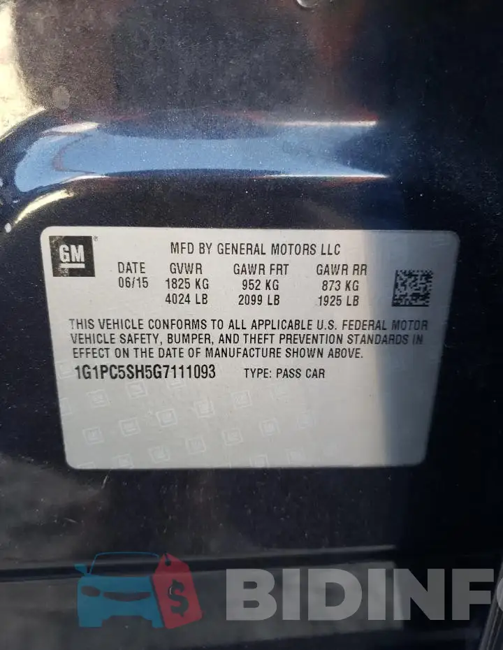 1G1PC5SH5G7111093 Photo# 12