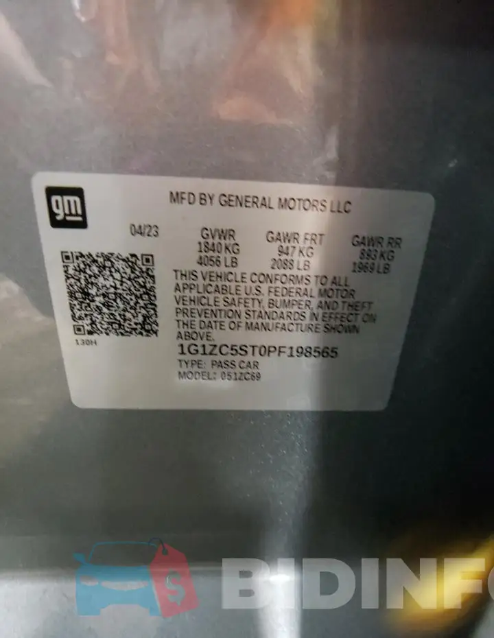 1G1ZC5ST0PF198565 Photo# 12