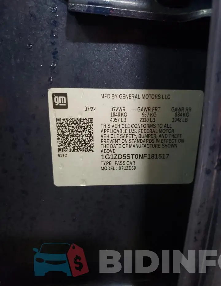 1G1ZD5ST0NF181517 Photo# 12