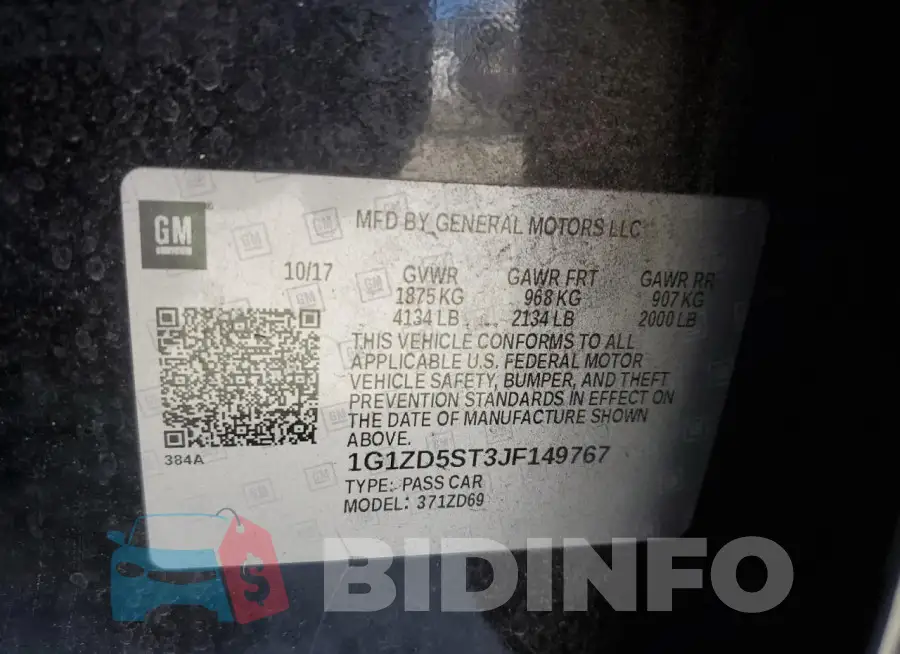 1G1ZD5ST3JF149767 Photo# 13