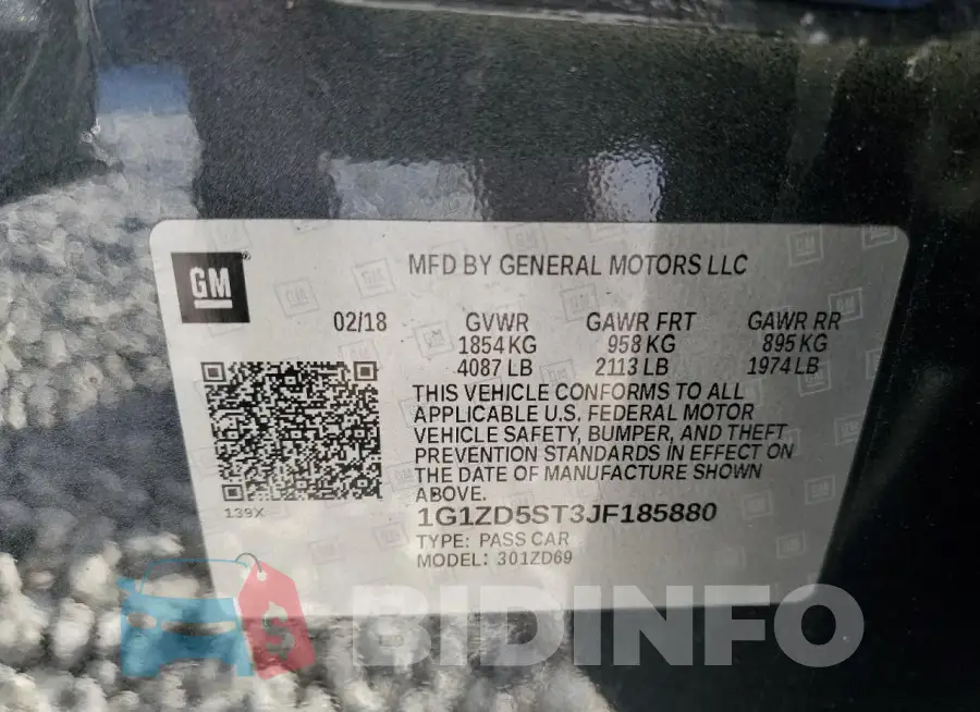 1G1ZD5ST3JF185880 Photo# 13