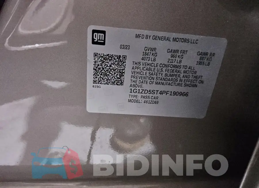 1G1ZD5ST4PF190966 Photo# 12