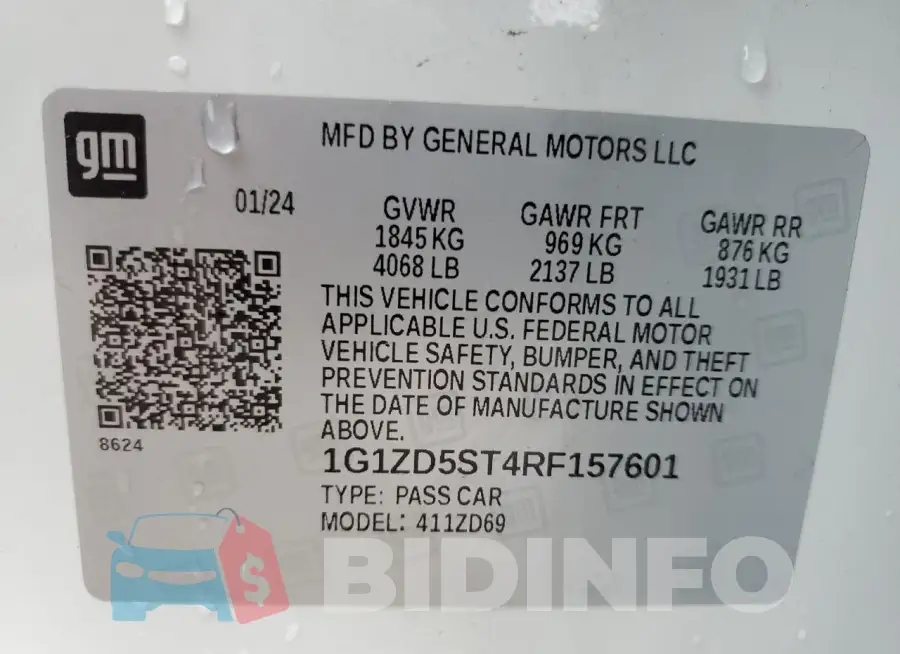 1G1ZD5ST4RF157601 Photo# 13