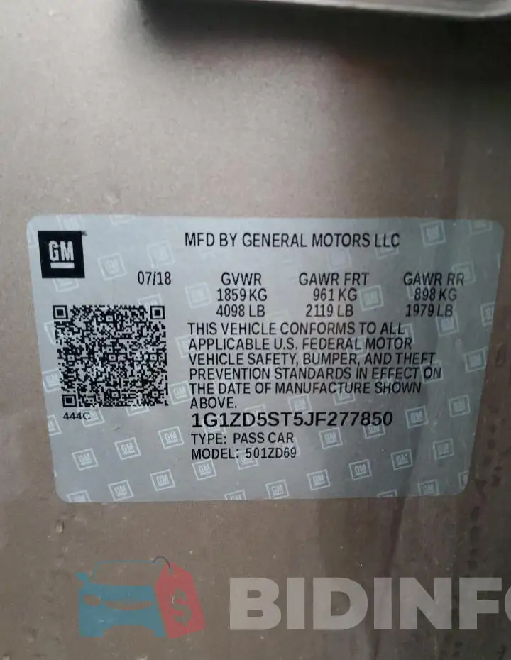 1G1ZD5ST5JF277850 Photo# 12
