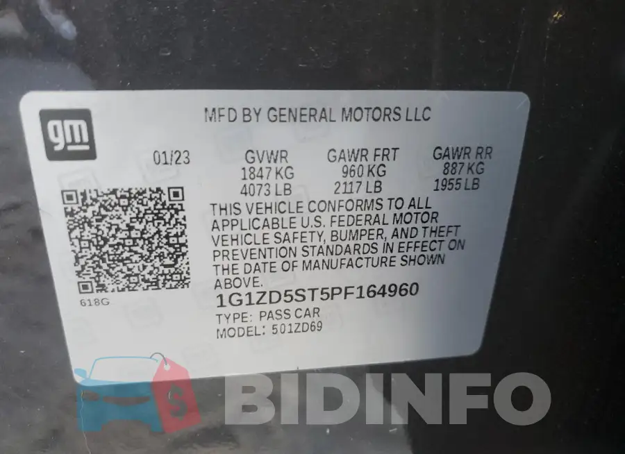1G1ZD5ST5PF164960 Photo# 12