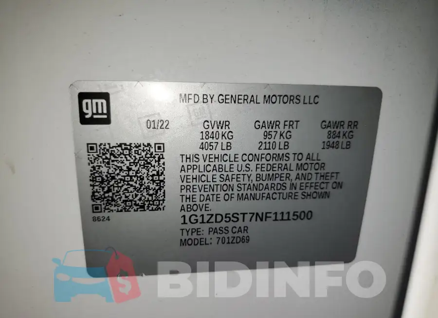 1G1ZD5ST7NF111500 Photo# 12