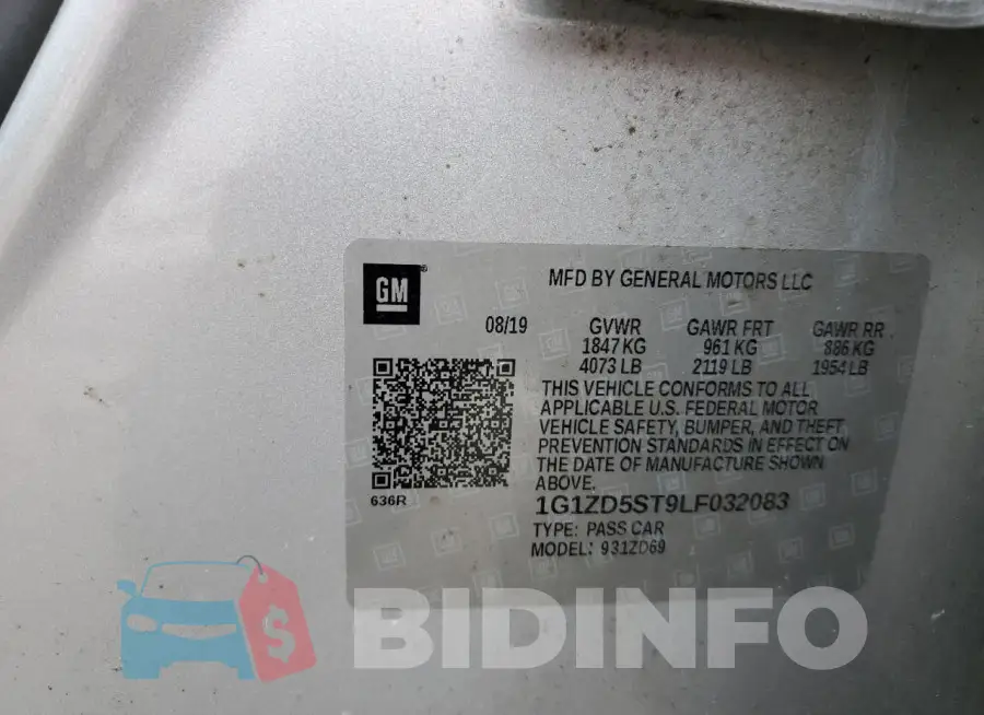 1G1ZD5ST9LF032083 Photo# 12
