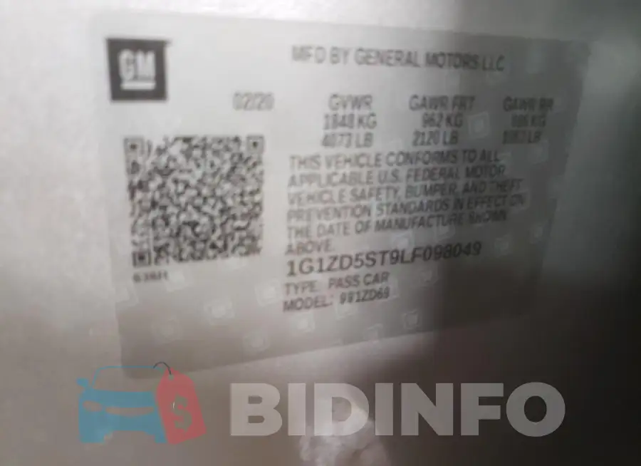 1G1ZD5ST9LF098049 Photo# 12