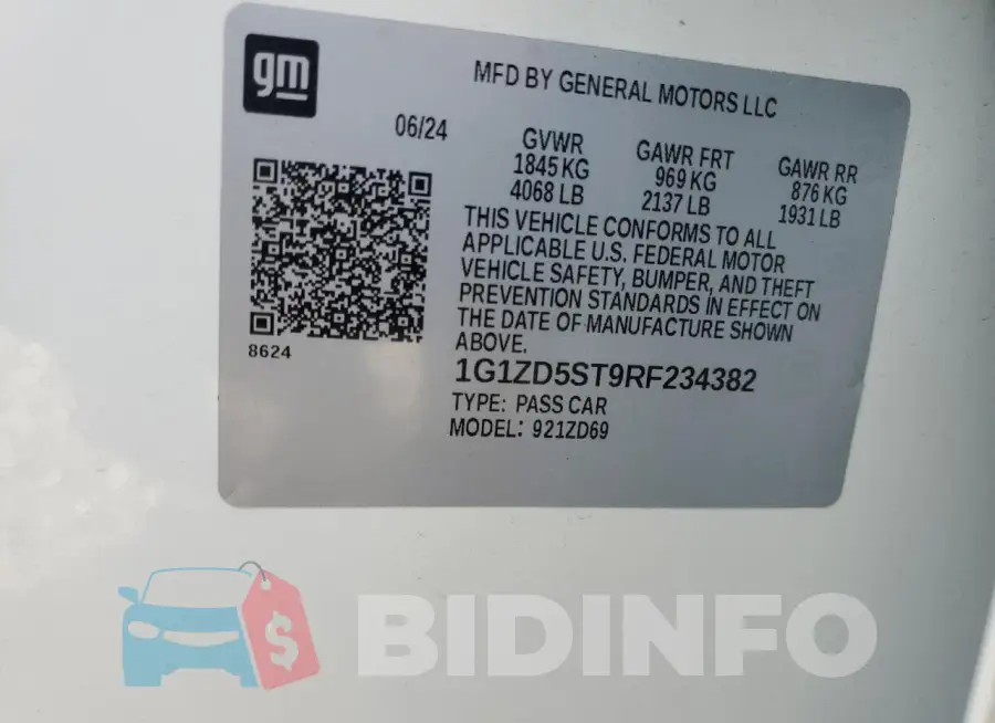 1G1ZD5ST9RF234382 Photo# 12